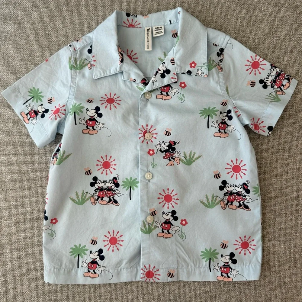 Janie and Jack x Disney Little Boy Mickey Mouse Shirt